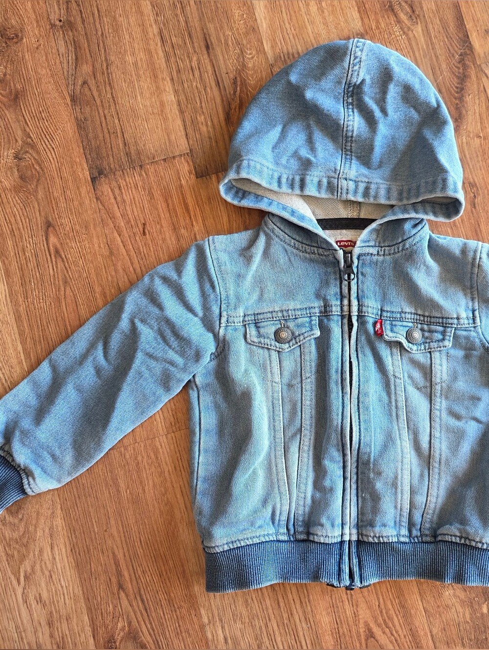 Vintage Levi's Hooded Denim-Style Jacket
